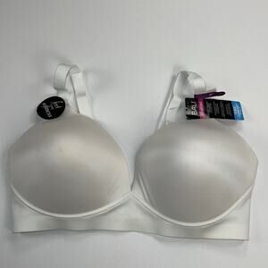 Bali Comfortflex Fit Molded Foam Cup Bra White Triple Hook Cool Comfort Size 2XL